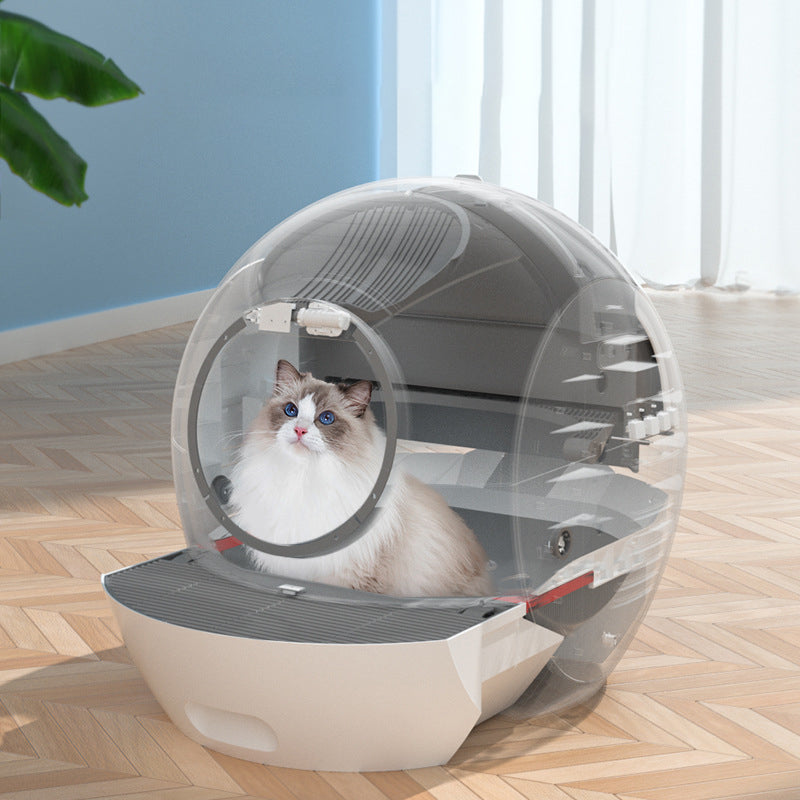 Robot-Scoop Self Cleaning Cat Litter Box - Smart Monitoring