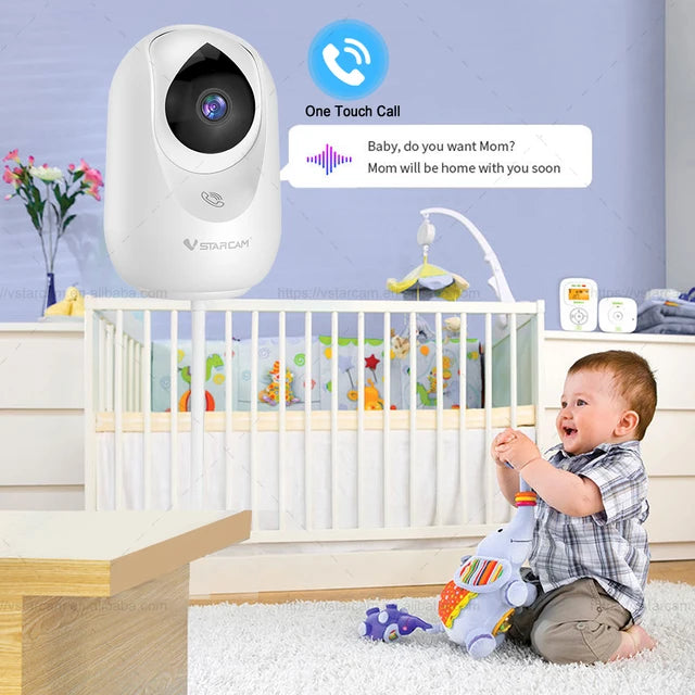 Smart HD Pet Monitoring Camera - 1080P WiFi with AI Tracking & Night Vision