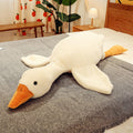 Giant Comfy White Goose Plush - Soft Body Pillow for Sleep